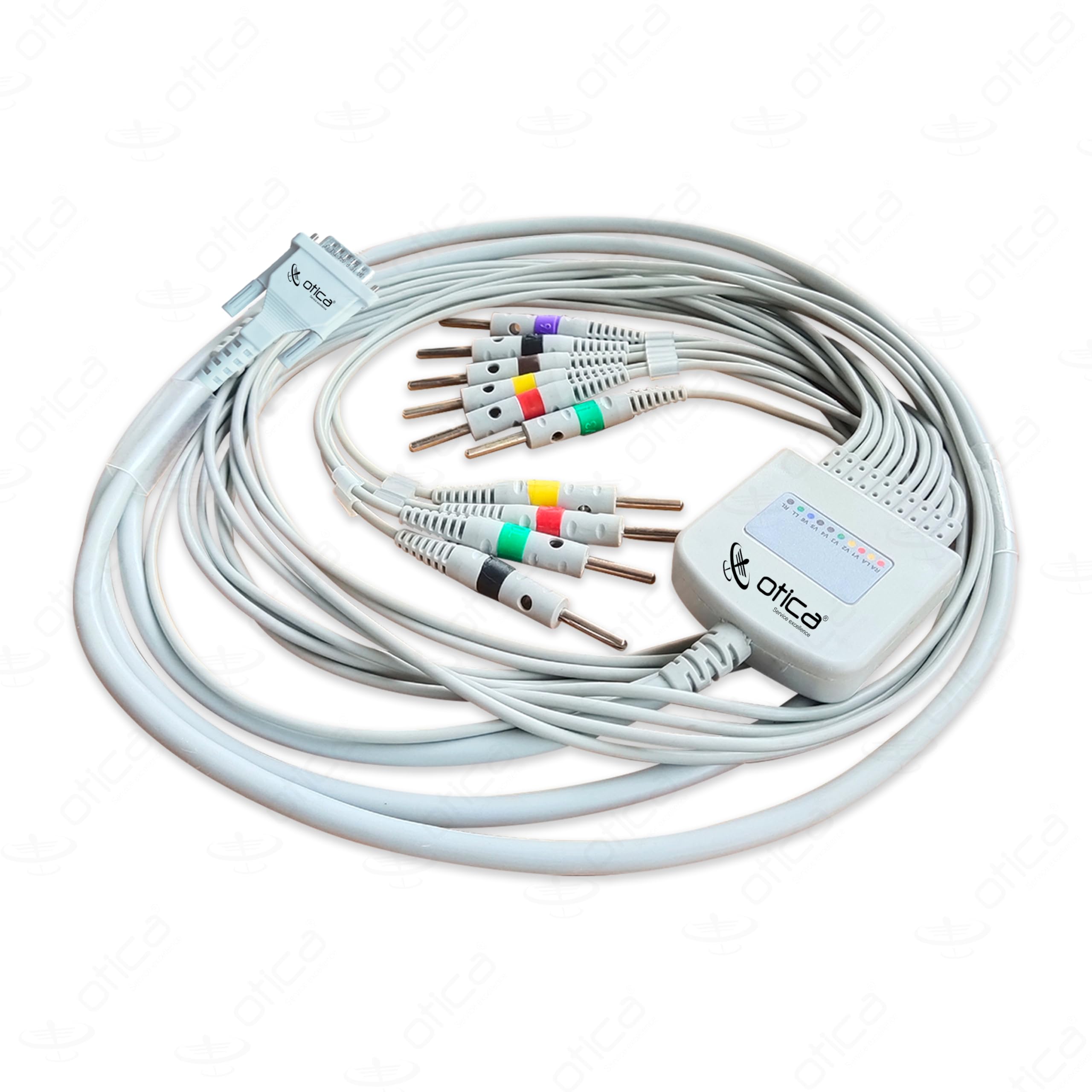 OTICA ECG Cable 10 Lead 4mm Banana Type Pin Compatible with All Brands ECG Machine (Screw Type, Only ECG Cable) (B0CH9Z4K78) Amazon Price History, Amazon Price Tracker