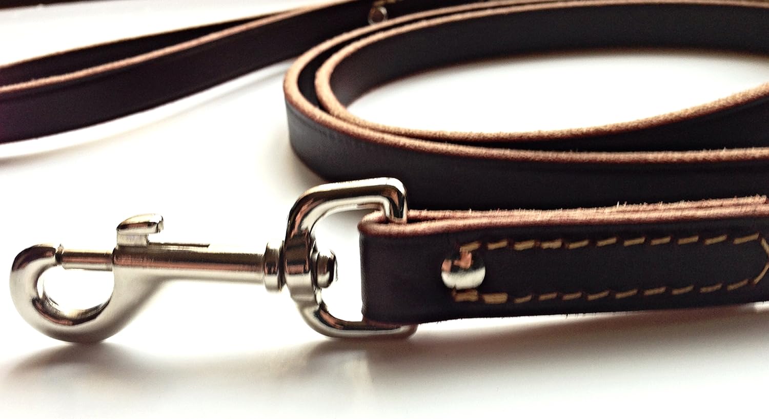 Auburn Latigo Training Lead - Burgundy/Nickle - 1 x 72 inches