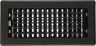 Decor Grates LTH410-BLK Lattice Painted Floor Register, 4-Inch by 10-Inch, Black - coolthings.us