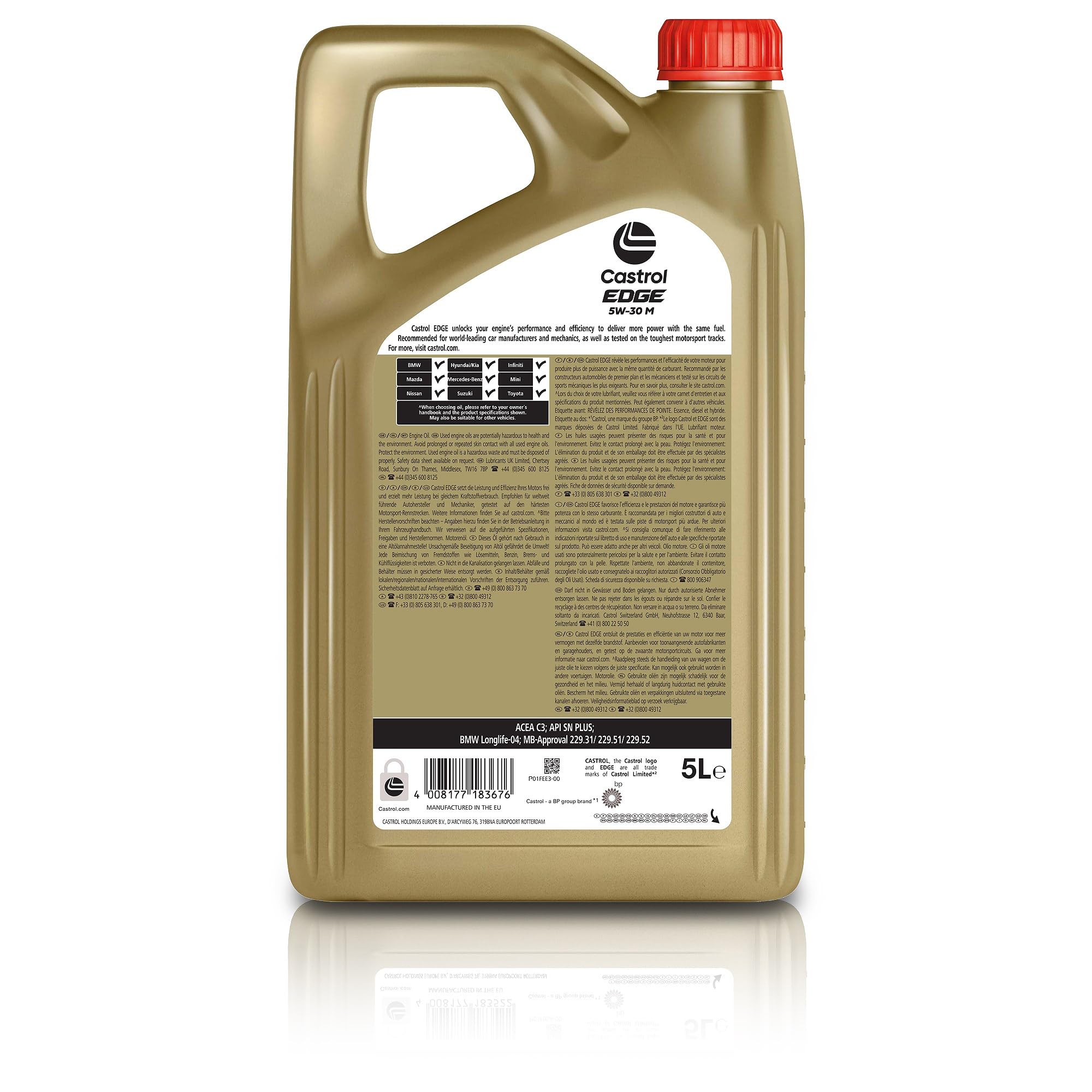 Motorenöl 5W-30 EDGE M C3 [6 L] von Castrol (SET15BF6C6L) Öl Schmierung Motorenöl