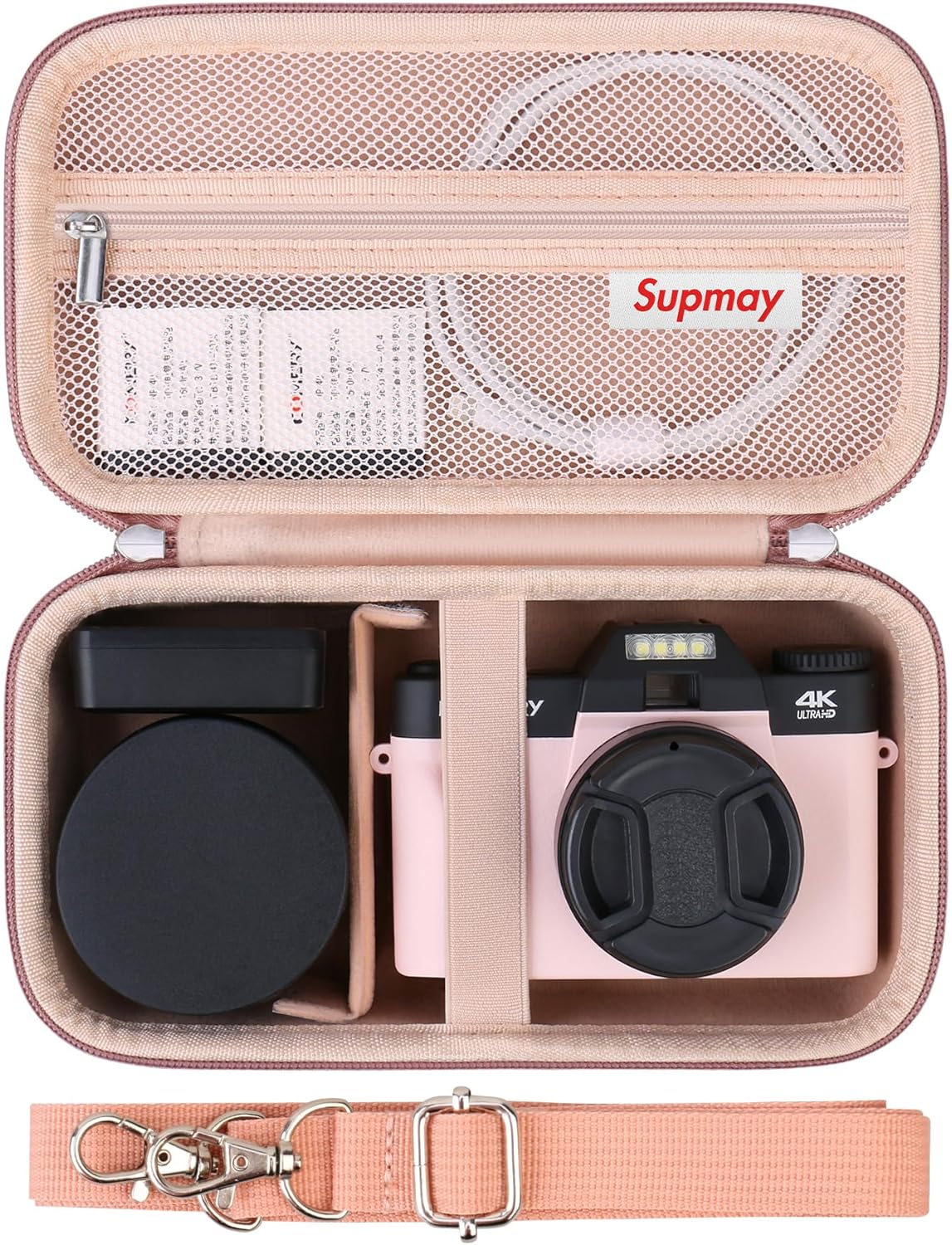 Supmay Carrying Case for Lens, Usb Cable, Batteries Compatible with Duluvulu Camera