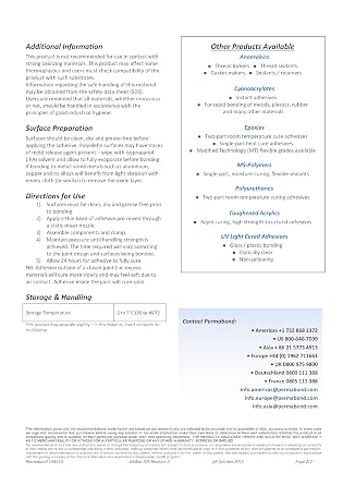 Permabond TA4610 Methacrylate Adhesive, 2-Part Polyolefin Bonder, 400ML, for HDPE, PPCO, Low Surface Energy Plastics (Dispensing Kit)