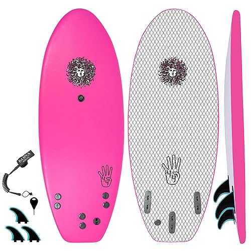 The 4-4 Surfboard for Beginners Kids and Adults - Soft