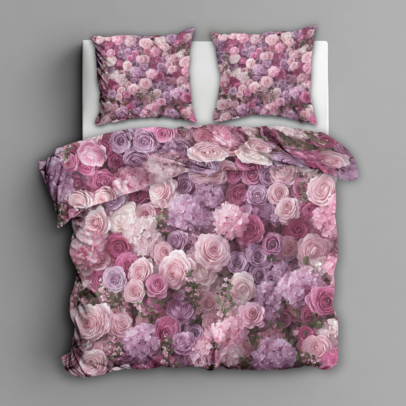 Parure de lit zippée 220x240 microfibre douce pour lit 2 personnes