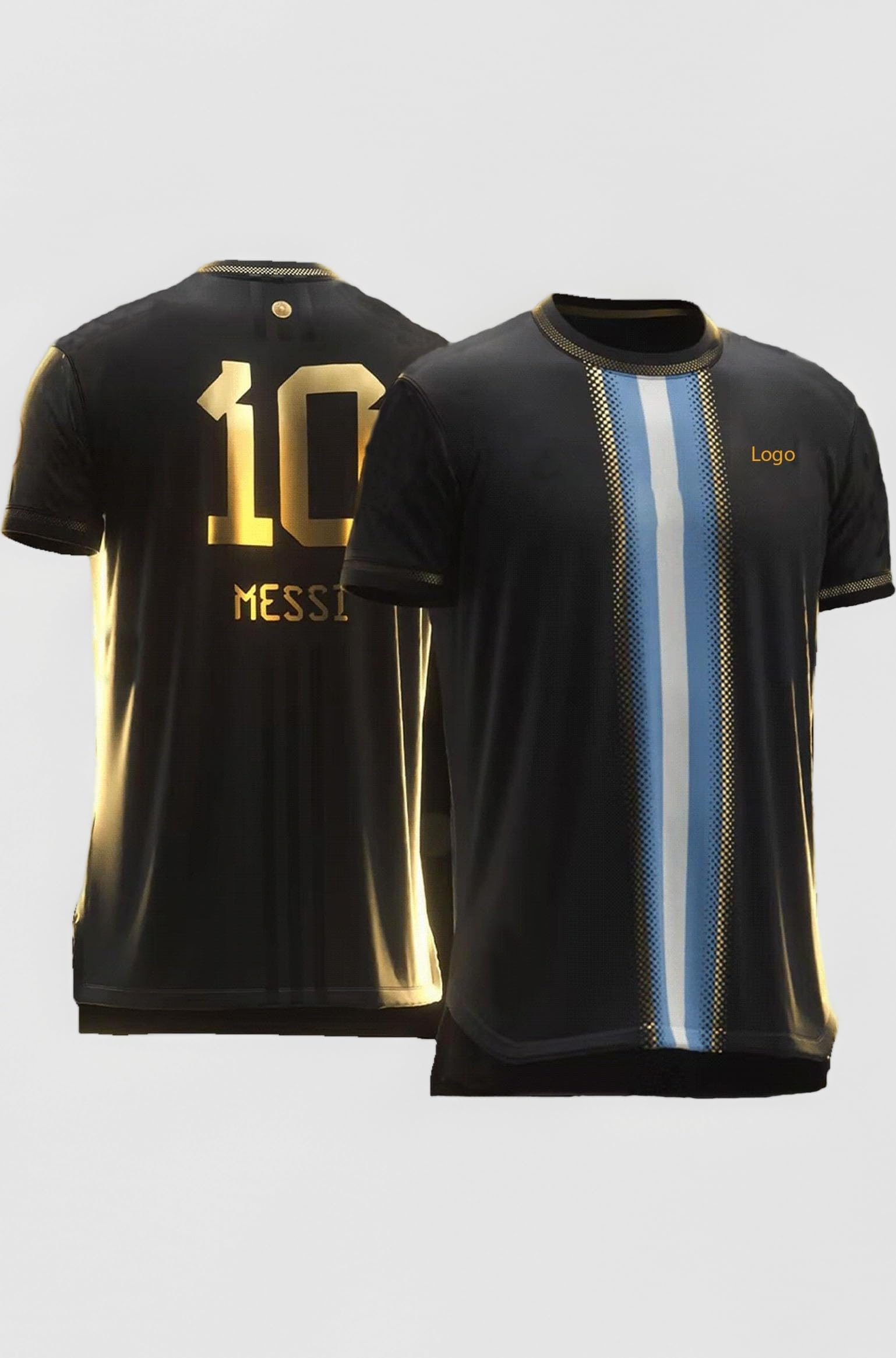 Sports Soccer Boys Football Jersey Argent Messi 10 Home Away Special Edition Jersey T-Shirt(Kid's, Boy'&Men)