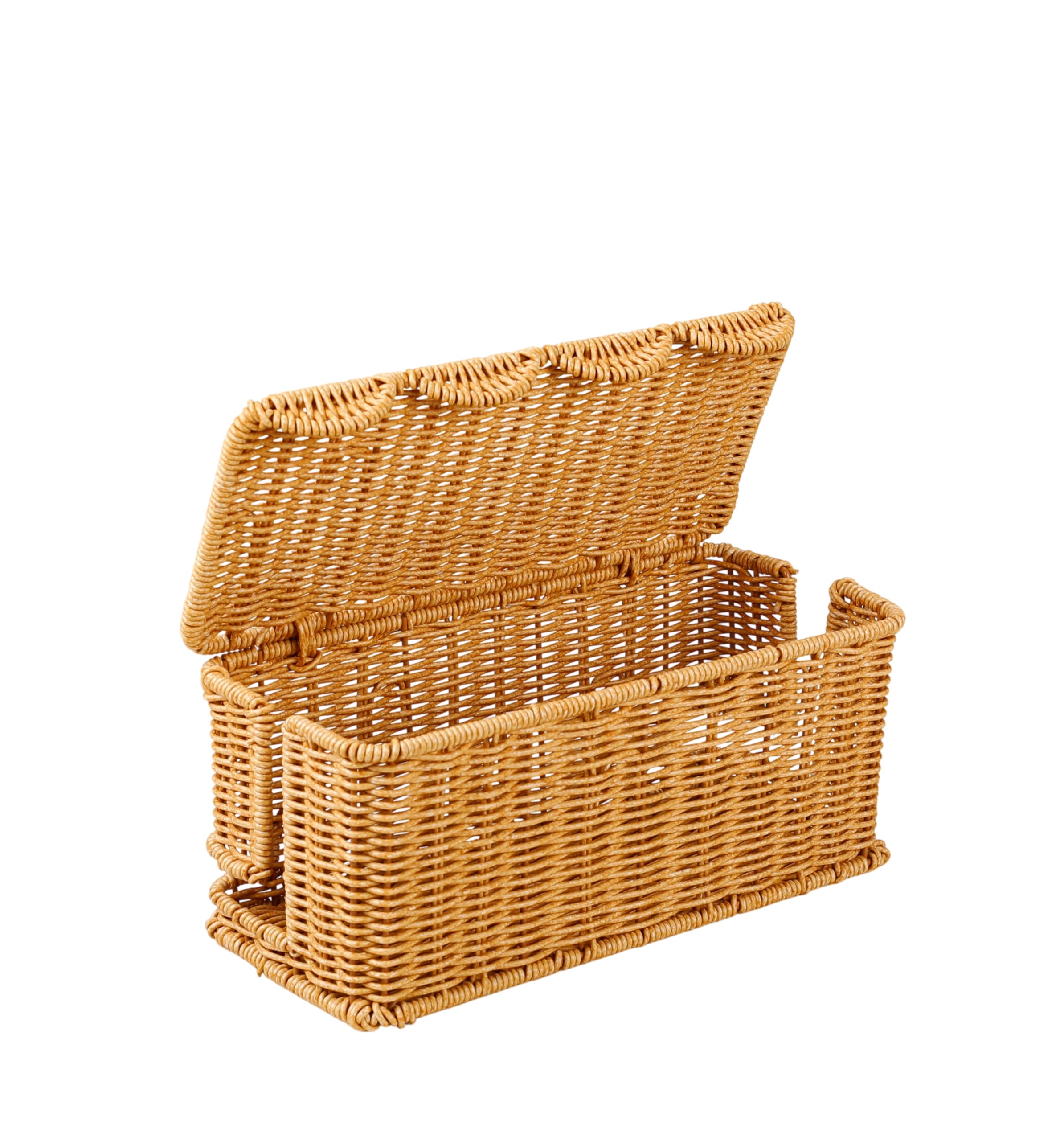 Handwoven Rattan Cable Box - Hide Cords & Decorate -8