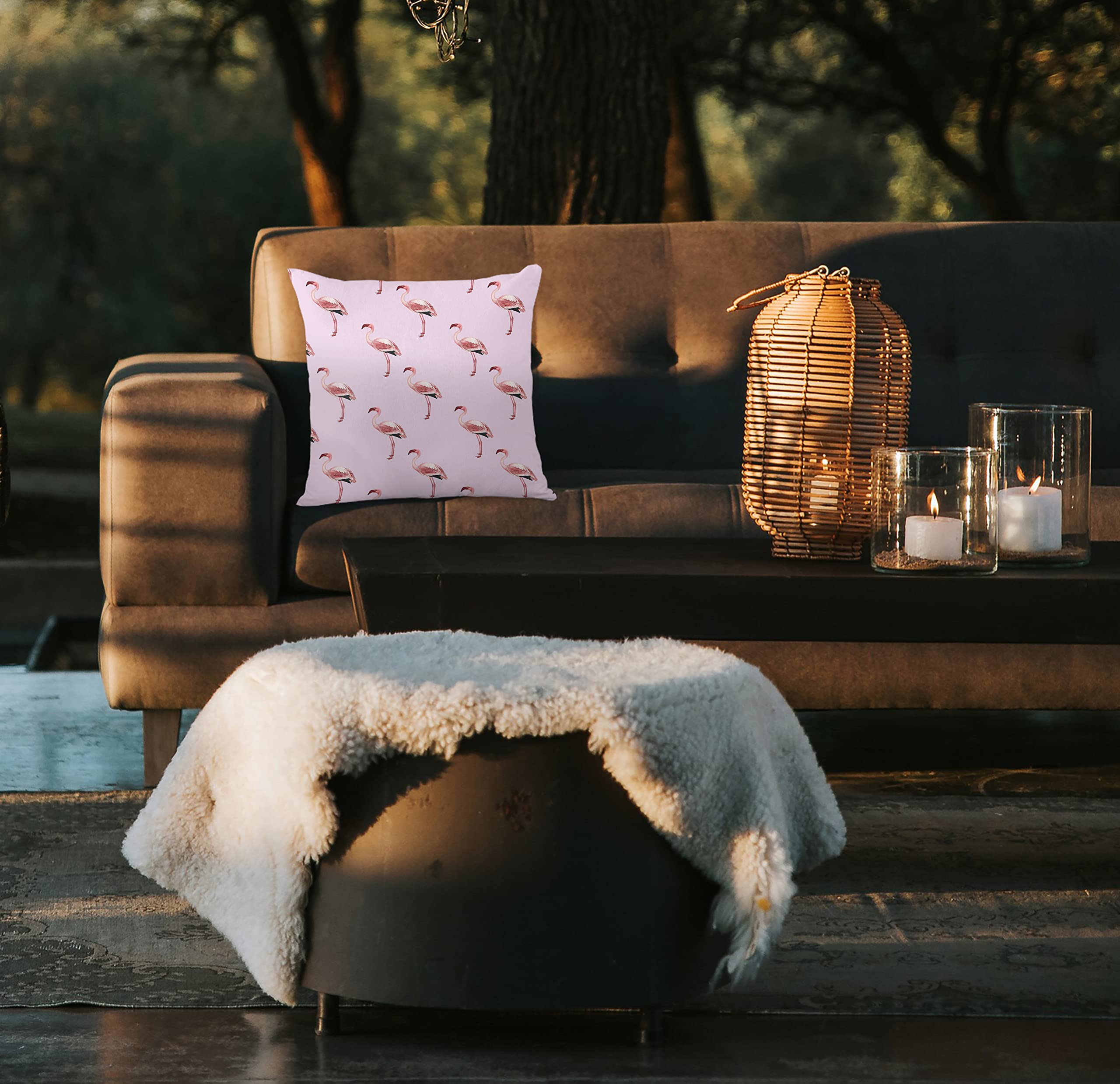 Izabela Peters Outdoor Cushions Waterproof, 43 cm, Filled Outdoor Cushion,  Flamingos - Blush Pink, Garden Furniture Cushions, Outdoor Seat Cushions,  Garden Chair Cushions : Amazon.co.uk: Garden