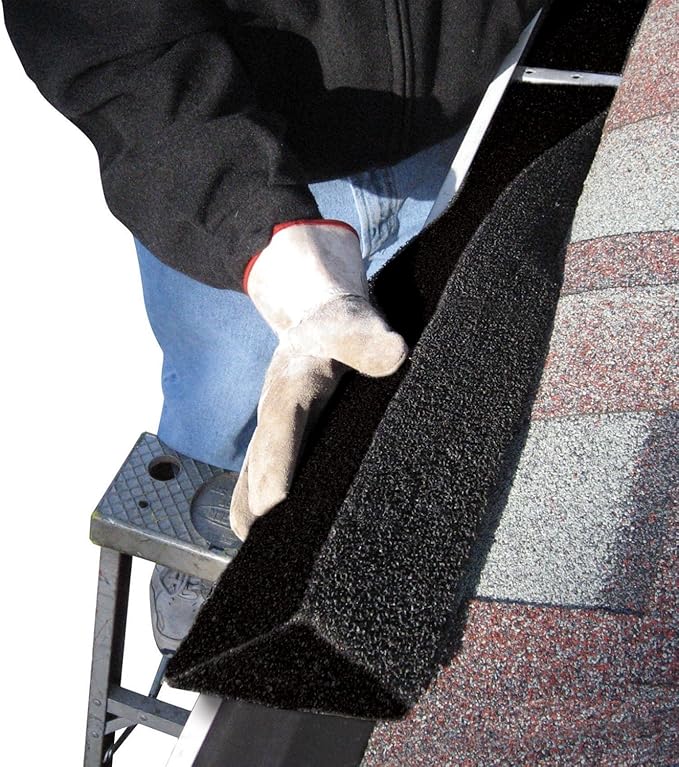 GutterStuff EZ 5Inch K Style Gutter Guard, 8 Piece x 4 Feet Gutter