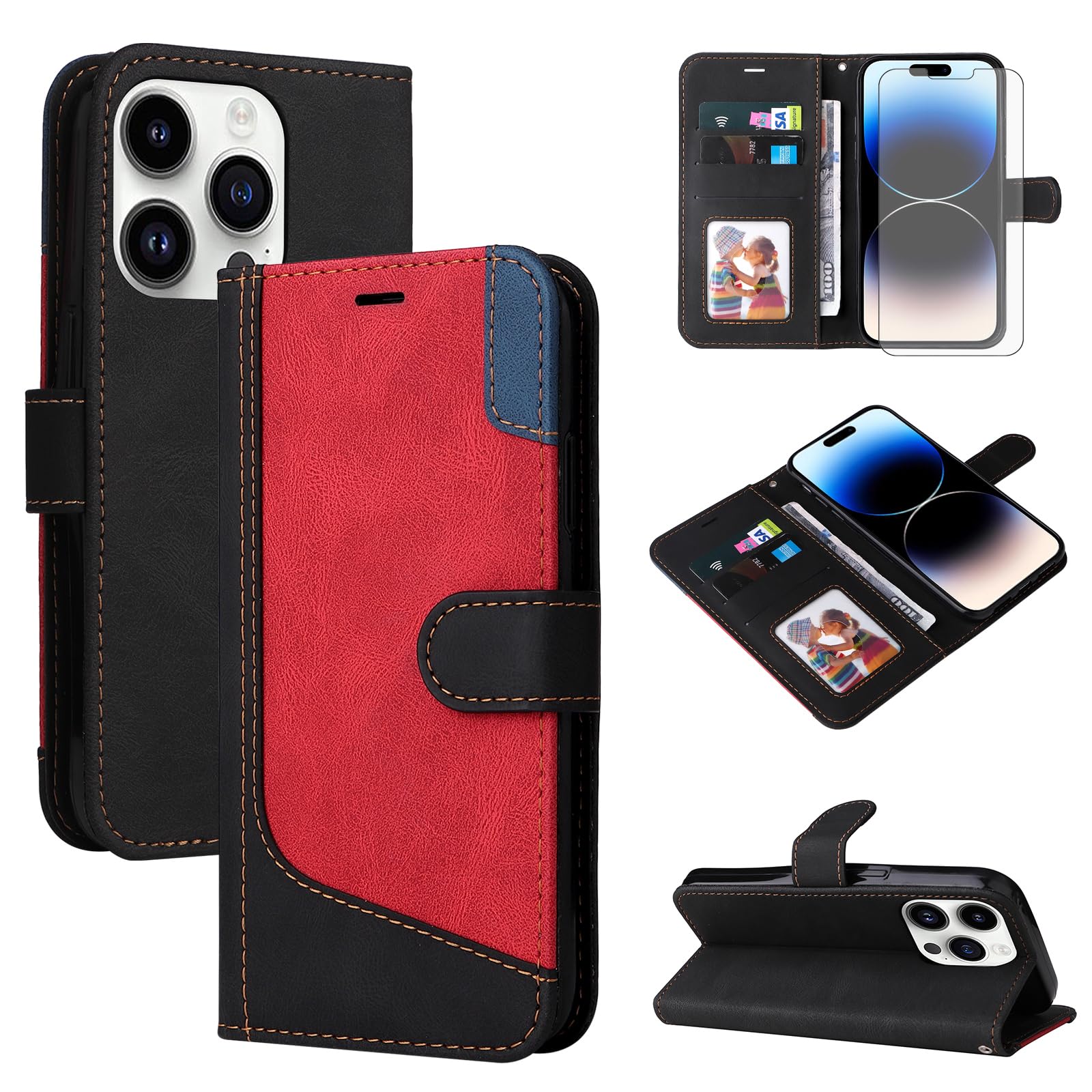 Custodia del telefono cellulare per Apple iPhone 15 Pro 6,1 pollici supporto Stand Case Cover