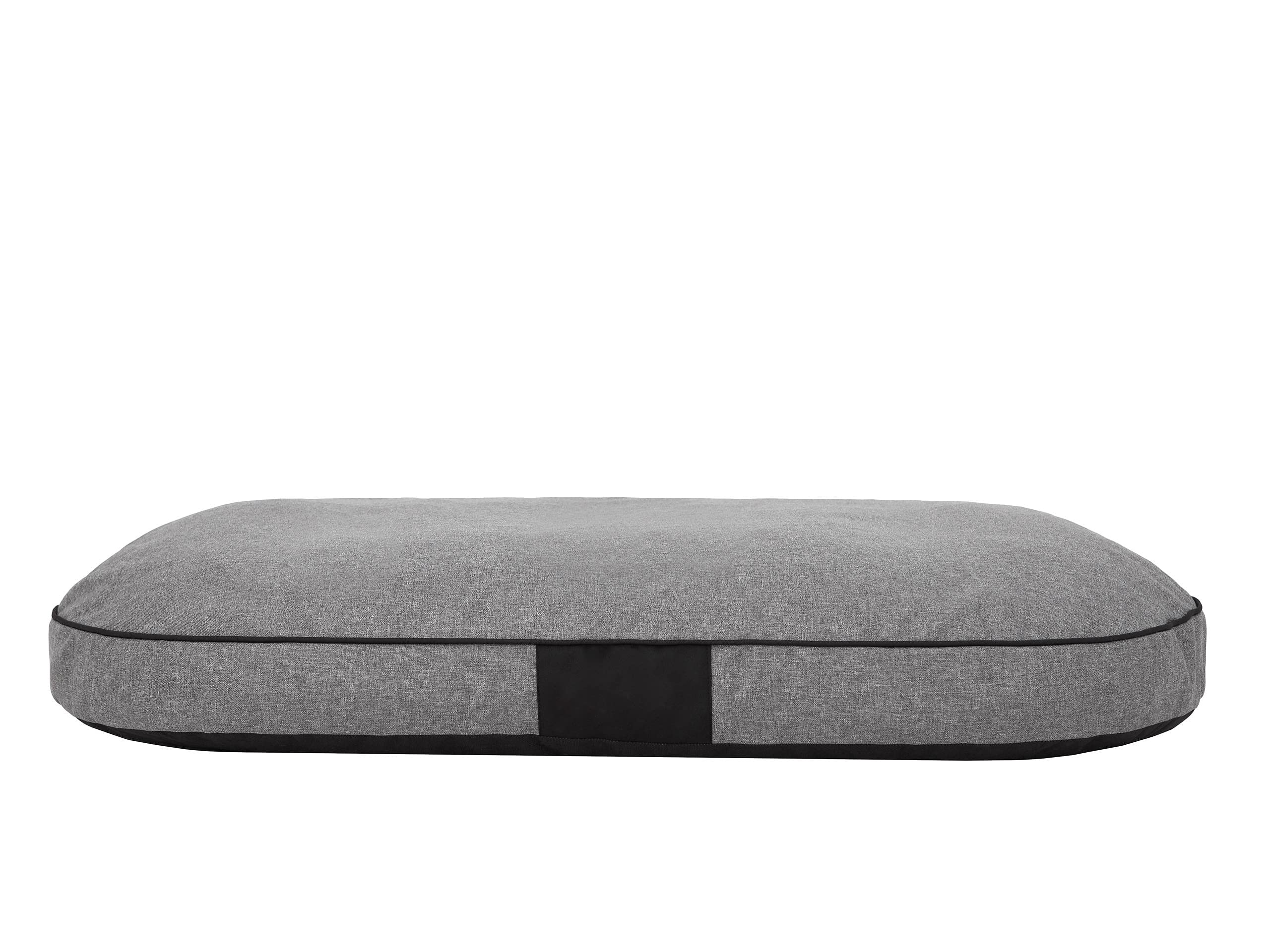 PillowPrim Poduszka dla psa, legowisko dla psa, materac dla psa, poduszka dla psa, kosz dla psa, owalny materac, bardzo duże psy XXL 130 x 100 cm, ciemnoszary, ekologiczne tkaniny lniane