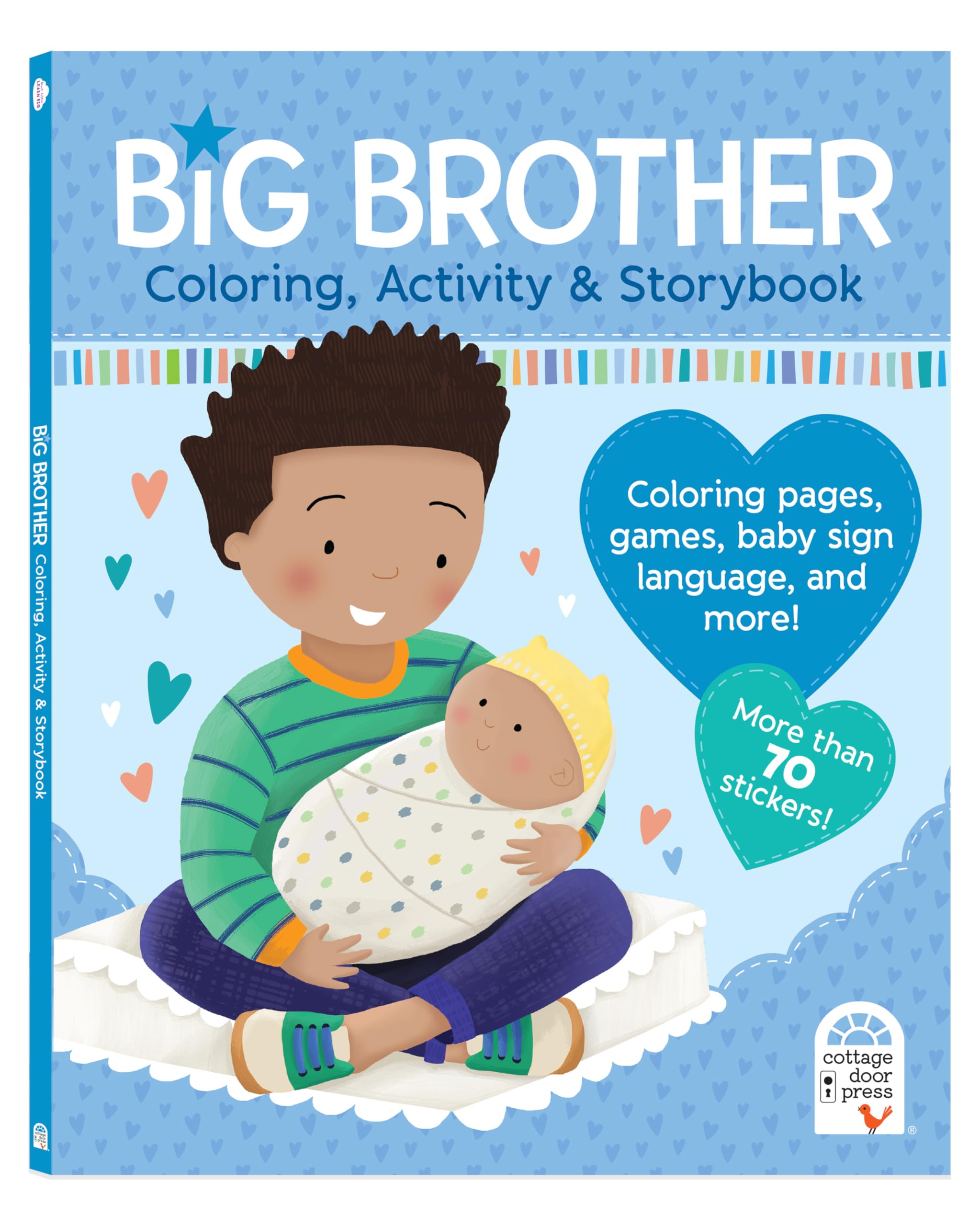 Big Brother Activity Book and Story with More than 70 Stickers - Includes Coloring Pages, Mazes, and More