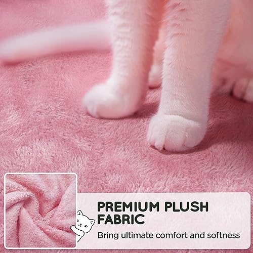 Miniatura 32 de Topeakmart Árbol para gatos de 63 pulgadas, mueble grande de torre para gatos con condominio para gatos, plataforma acolchada y poste rascador