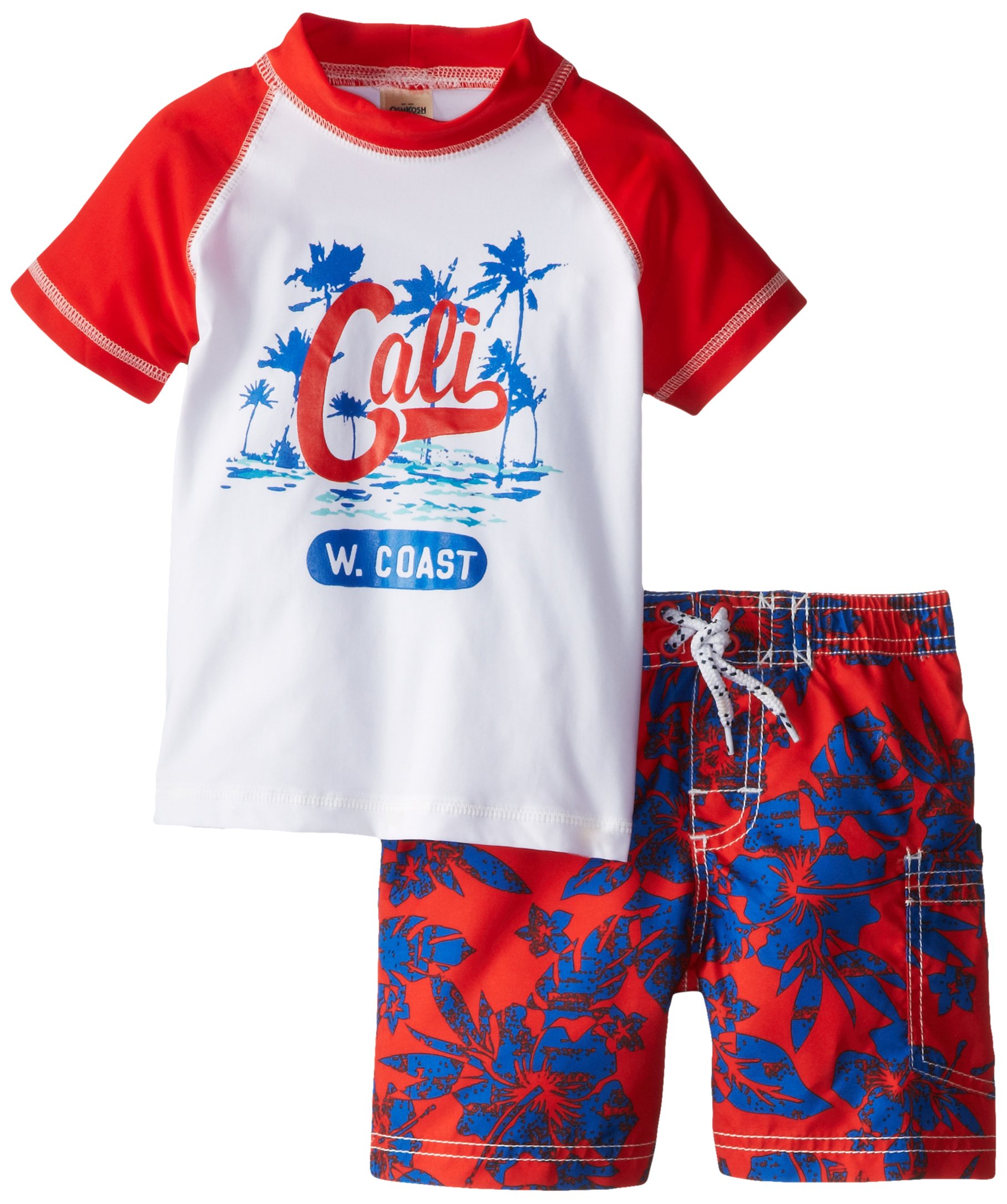 Osh Kosh Little Boys' Cali Rashguard Swim Set