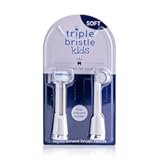 Kids Sonic Toothbrush | 2 Pack Replacement Head Refill | 3-Sided Brushing to Clean Teeth and Gums | Dentist Created & Approved | Safe on Braces