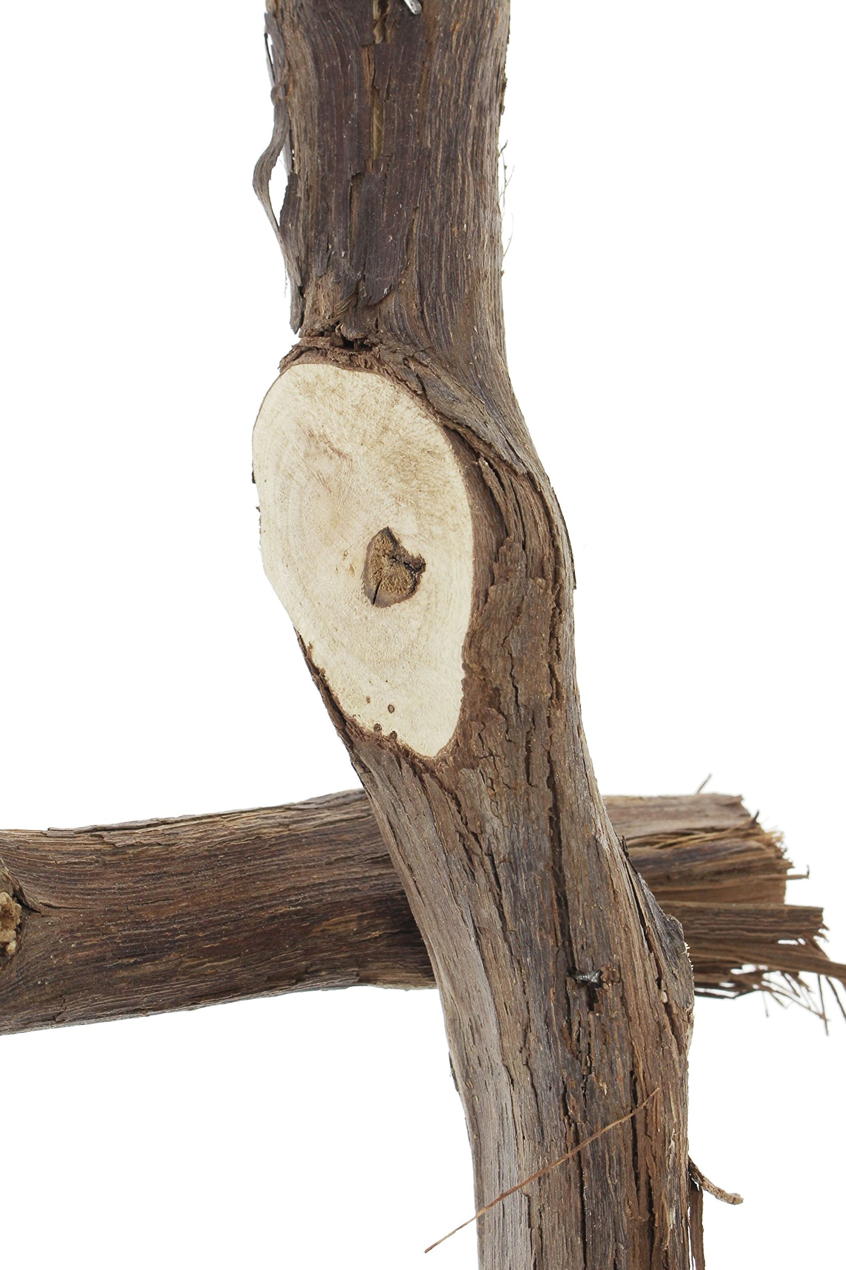 amelex 67 Echelle de déco, Charmante déco Naturelle, Morceaux de Bois de Vigne, Look Rustique