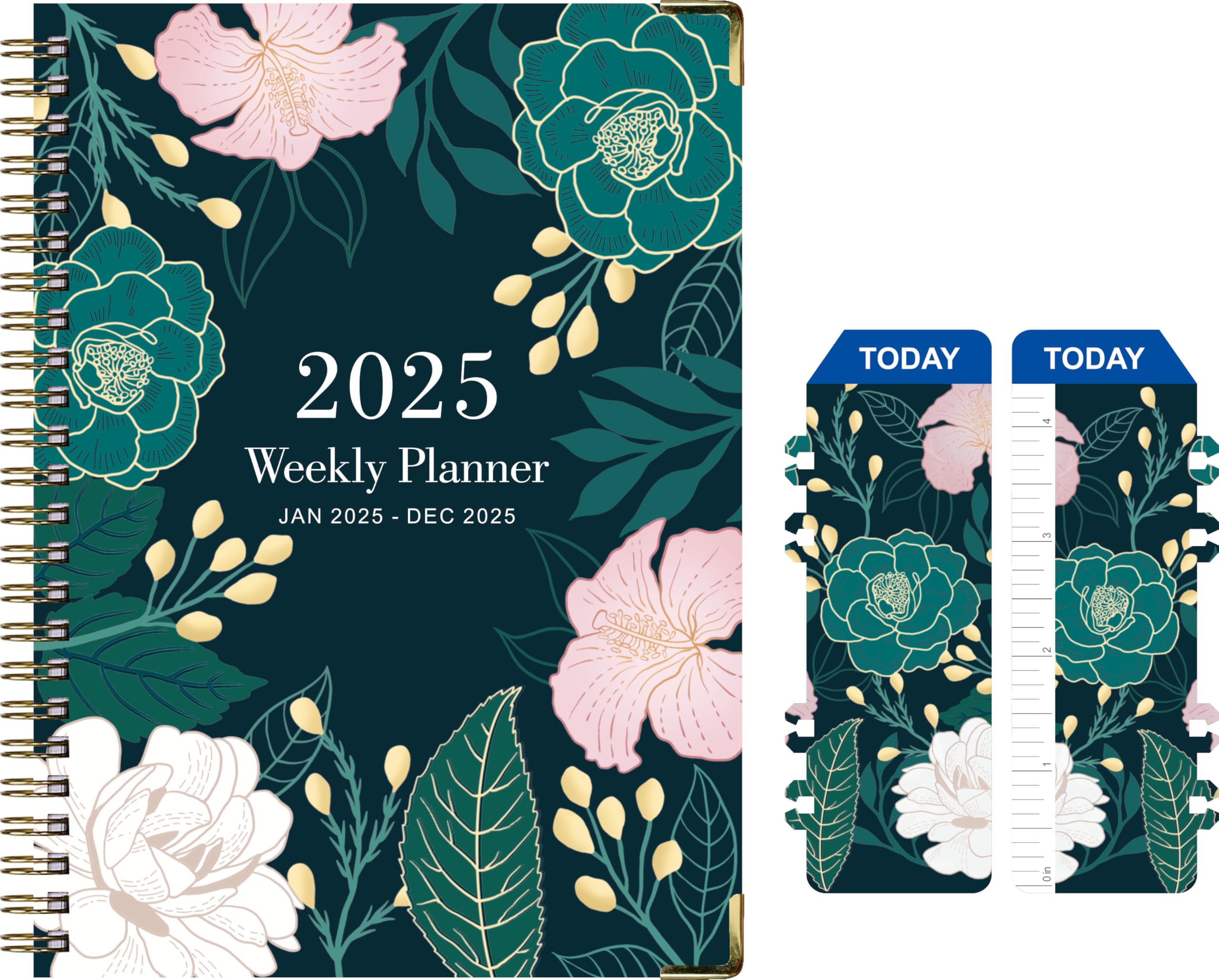 Another30 2025 Planner, Weekly and Monthly Planner from January to December, 6.25'' x 8.5'' Planner 2025 with Elastic Closure, Inner Pocket