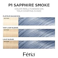 Vista 146 de L'Oreal Paris Feria Tinte permanente brillante multifacético, 721 Dusty Mauve, paquete de 1 10 negro azabache (negro más negro)