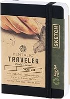 Vista 3 de Cuaderno de bocetos Travelers Dot Grid Pentalic Art, libre de ácidos