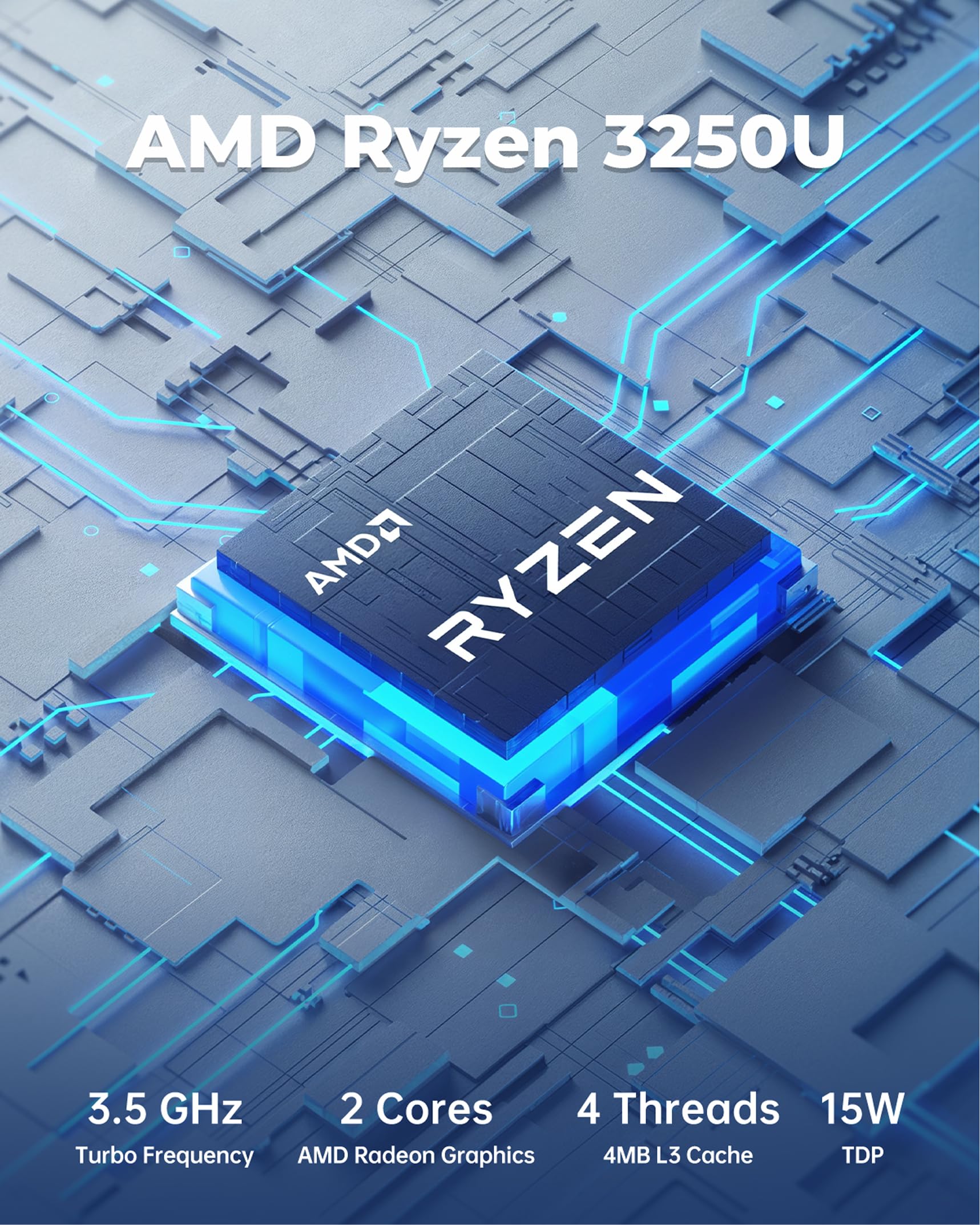 Amazon.co.jp: KAMRUI Pinova P1 Mini PC、AMD Ryzen 3250U (最大3.5