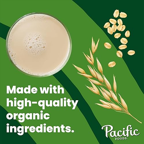Vista 3 de Pacific Foods Leche de avena orgánica, original, leche estable a base de plantas, caja resellable de 32 onzas