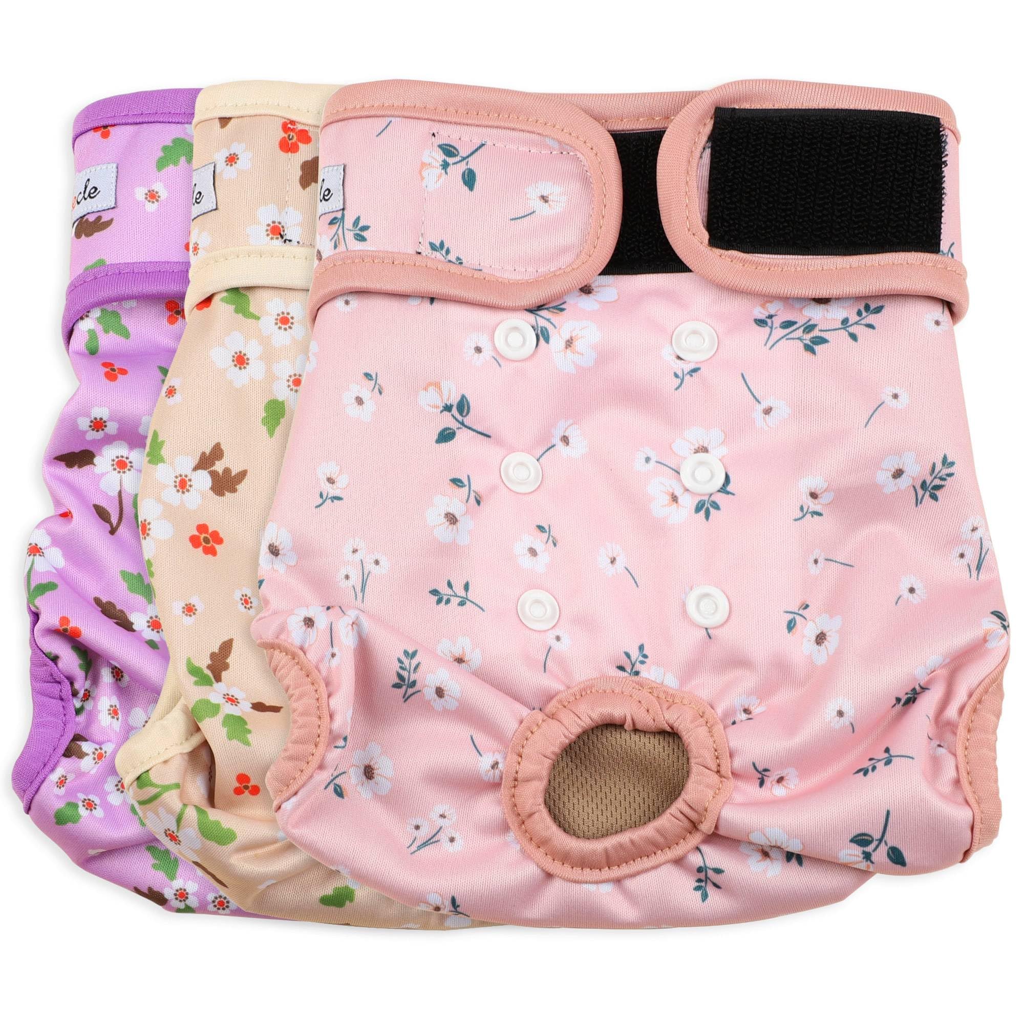 Female Dog Diapers Premium Reusable Diapers for Doggie in Heat Highly Absorbent Dog Diapers