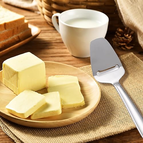 Miniatura 5 de Cortador y cortador de queso de acero, herramienta multifuncional de mano para bloque de queso (mozzarella, cheddar, gruyere), antiadherente, apto