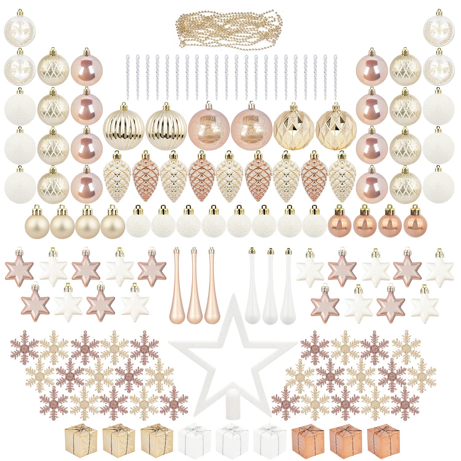 ITART 115pc Christmas Tree Decorations Ornaments 