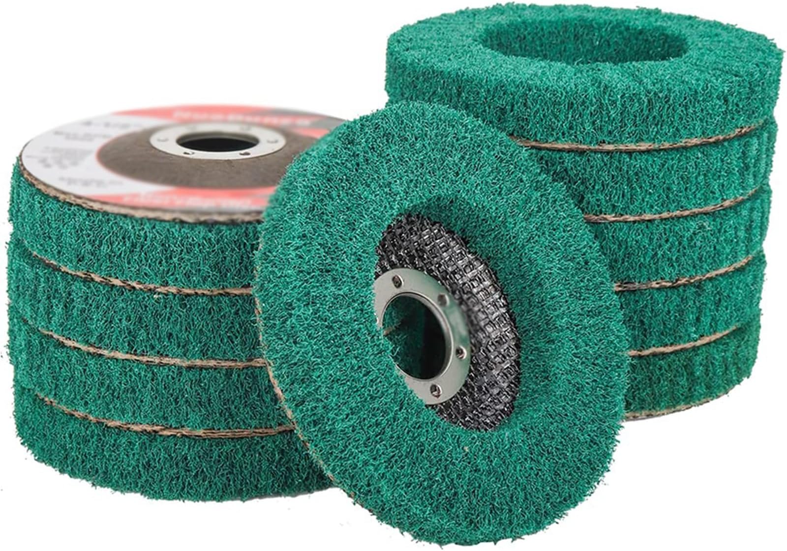 THE WHITE SHOP 10Pcs Nylon Fiber Flap Disc Polishing Wheel for Angle Grinder Pre-Polishing Scouring Brushing Removing Rust Paint Oxides of Metal and Wood Surface (Size : B)