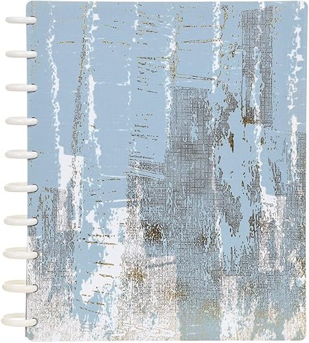 Vista 85 de Talia - Agenda personalizable con aros, (Fireworks Deep Lake, con discos Deep Lake, tamaño mediano (7.5 x 9.75 pulgadas).