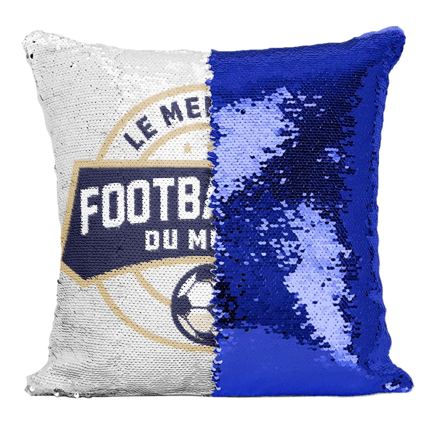 Coussin paillettes footballeur déco de chambre ado ado garçon