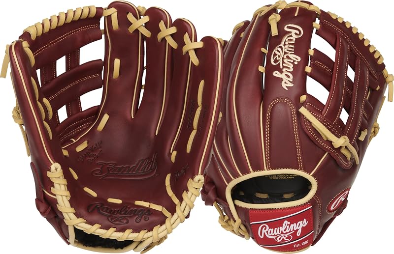 Rawlings | Guante de béisbol Sandlot | Tamaños 11.5"-12.75" | Múltiples estilos