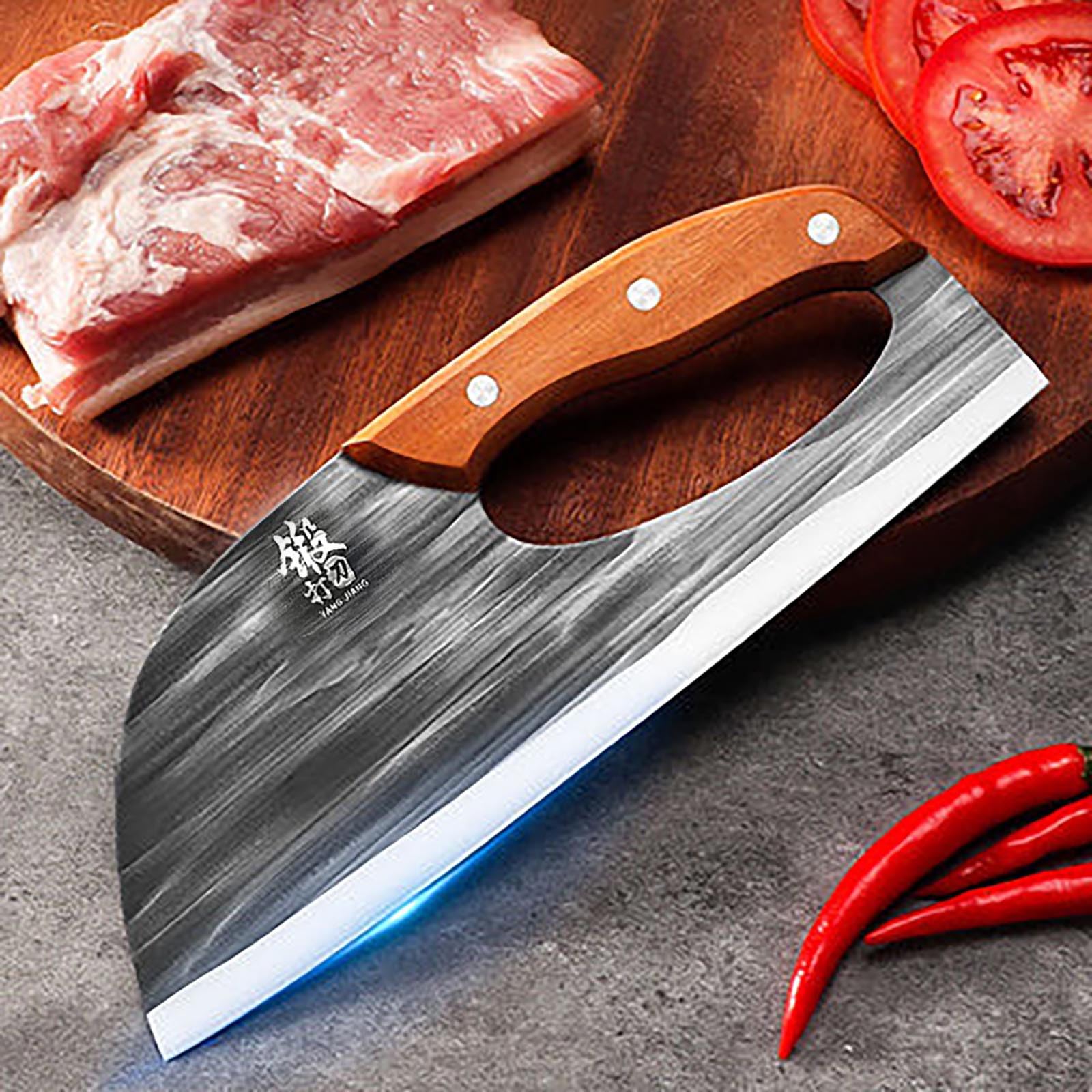 Multifunction Chinese Chef Knife 9 5 Inch Stainless Steel Meat Cleaver Effort Saving Kitchen Knife for Home Outdoor