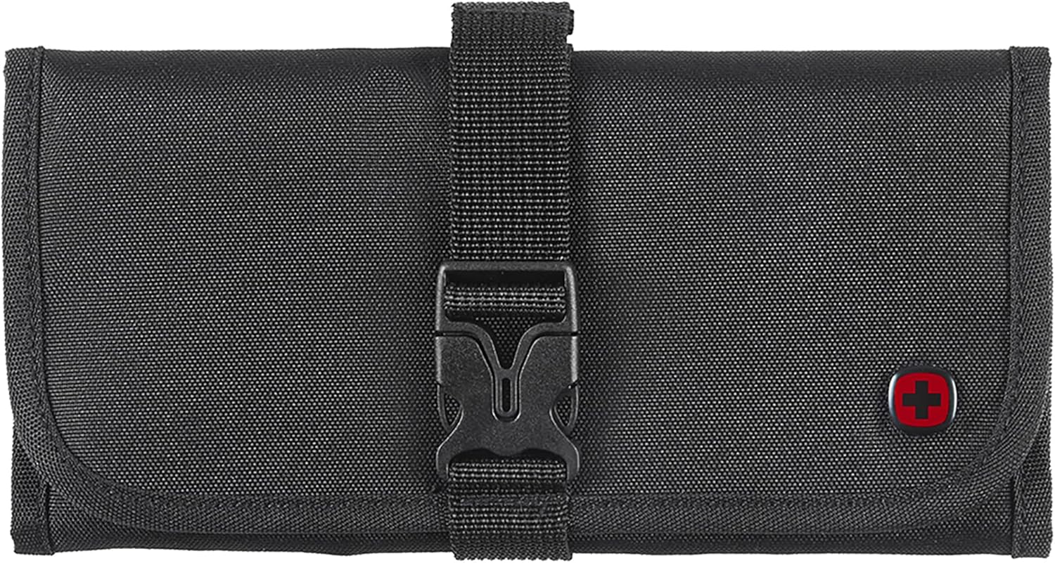 Wenger Roll-up Travel Accessory for Electronic in Black, Blend of Style & Function, Swiss Designed (611881)