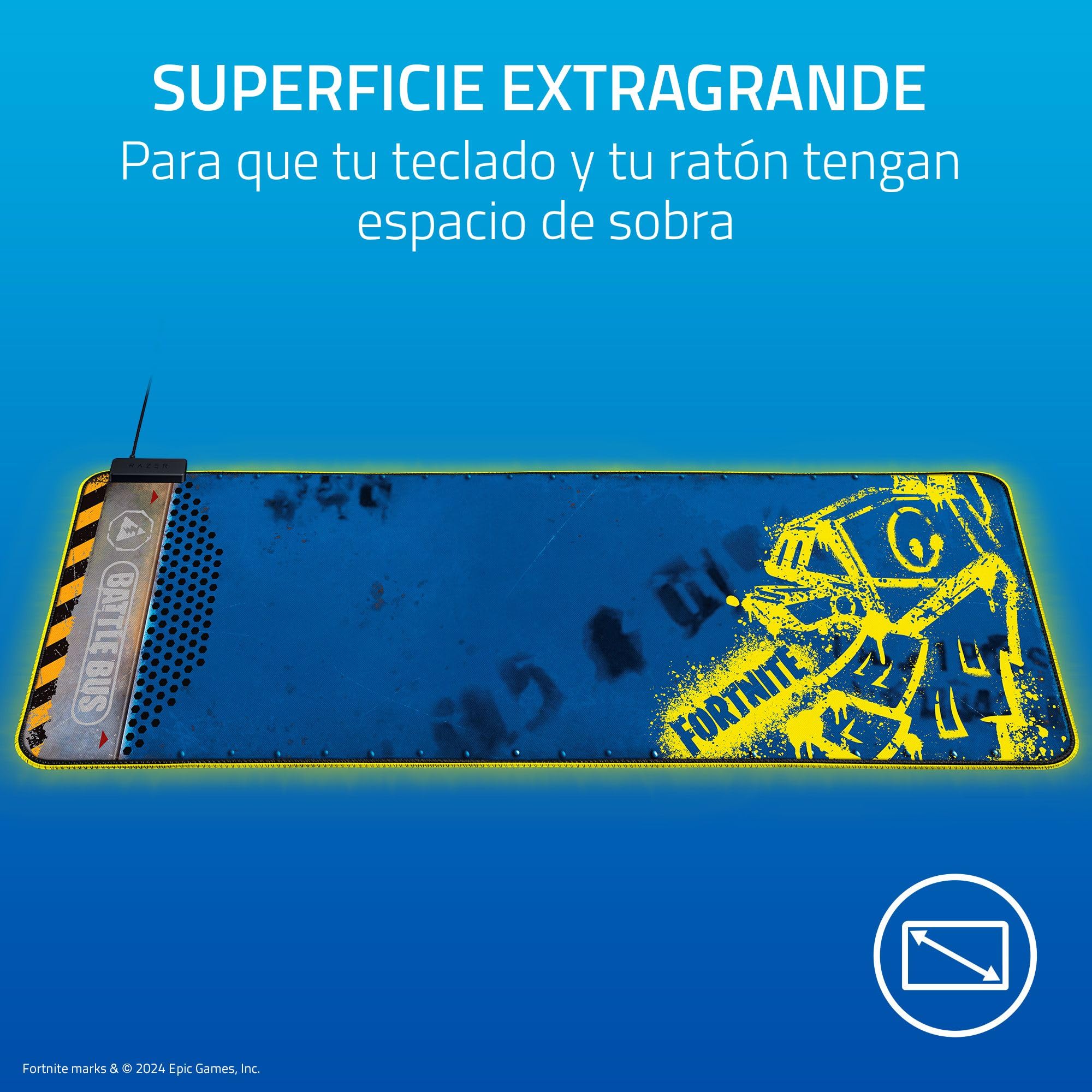 Razer Goliathus Extended Chroma - Edición Fortnite Alfombrilla de