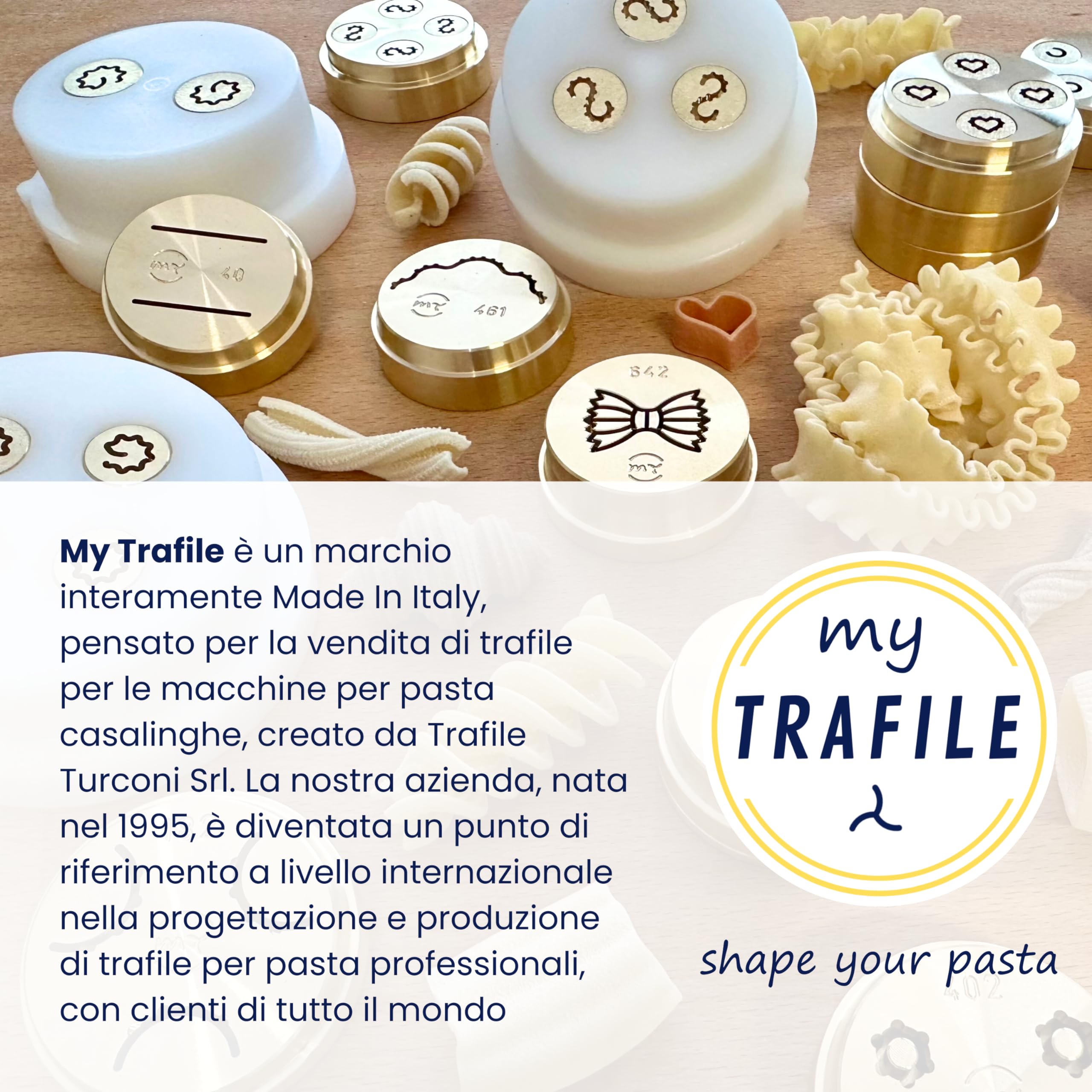 My Trafile - Trafila Linea Pro N°26 Chitarre 2,5 mm in POM con inserti professionali compatibile con Philips Pasta Maker Avance/7000 series
