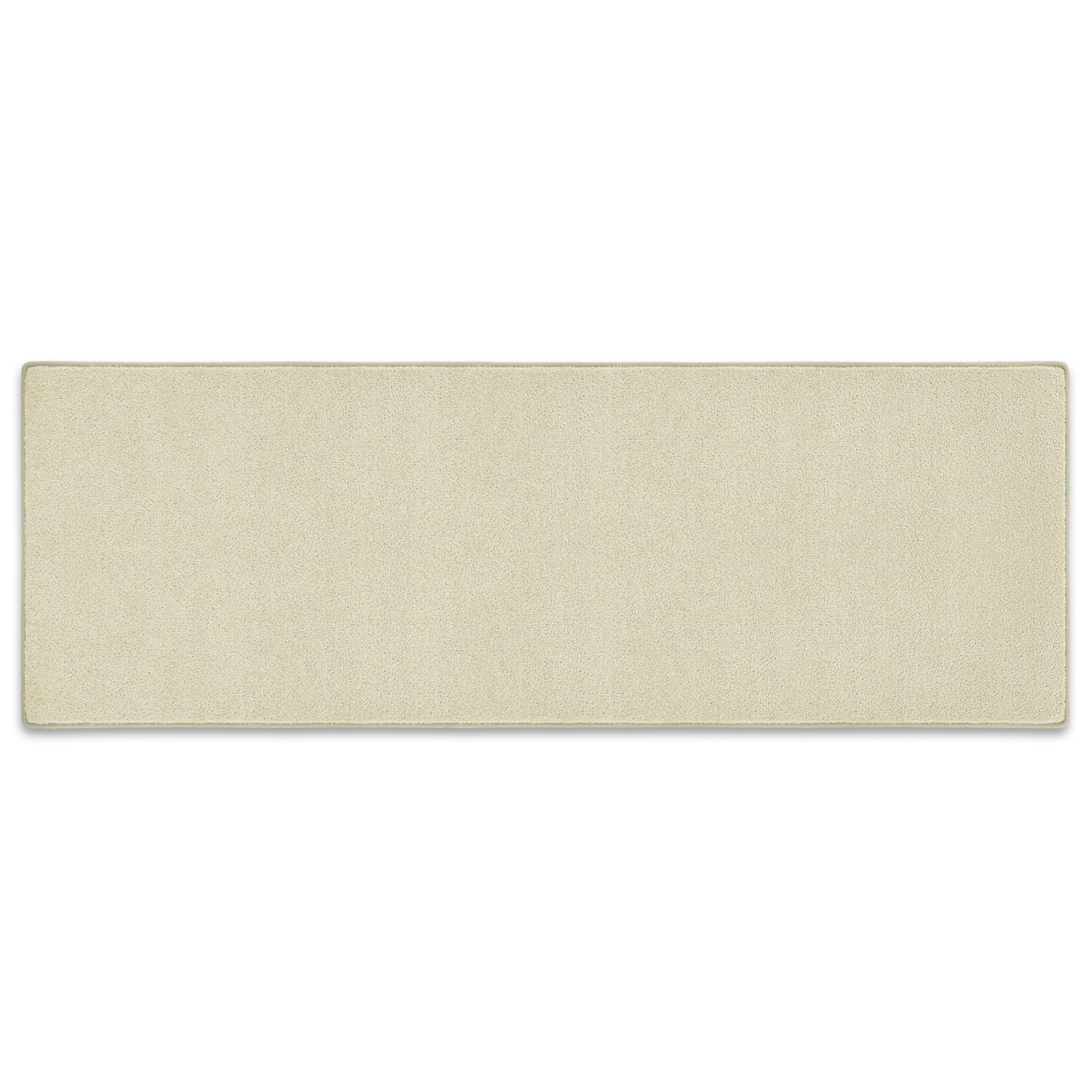 casa pura Tapis de Couloir au Metre à Poils longs et Doux épais | Décoration de Salon Chambre |Dos antidérapant et adapté au chauffage par le sol Dynasty, 100x600 cm, Beige
