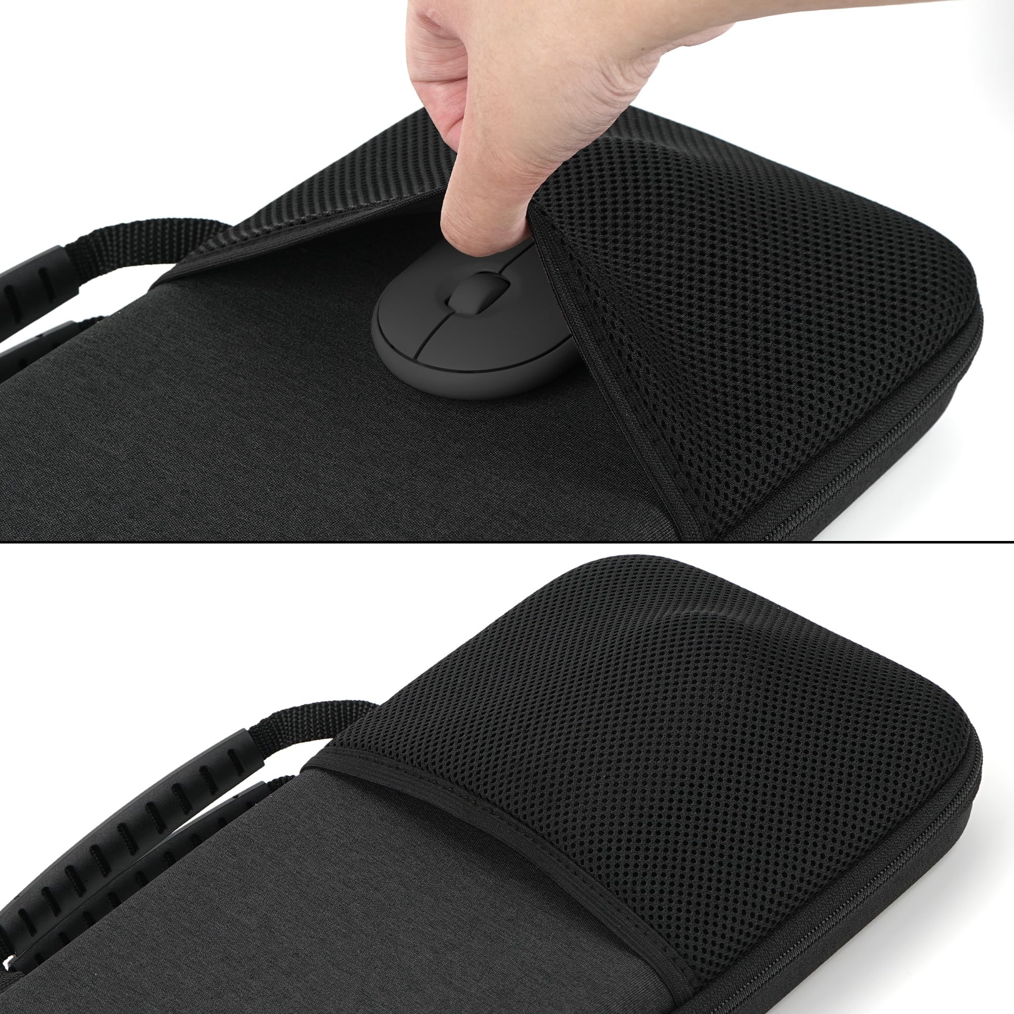 Étui de Protection Rigide pour Clavier Geekria, Compatible avec Le Combo Clavier et Souris sans Fil Logitech MK470 Slim, Logitech MK470 / K585 / K580 (Gris foncé)