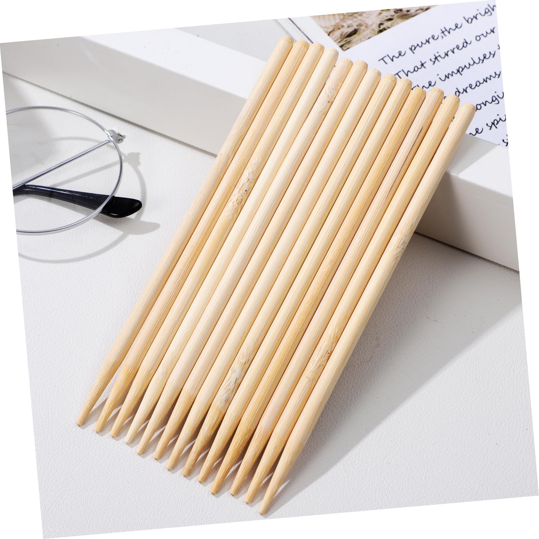 SHINEOFI 2 Juegos Bolígrafo De Papel Raspador Universal 150 Unidades Palitos De Madera Para Raspar Producto De Oficina Palitos De Algodón De Azúcar Artificiales Notas 150 piezas * 2