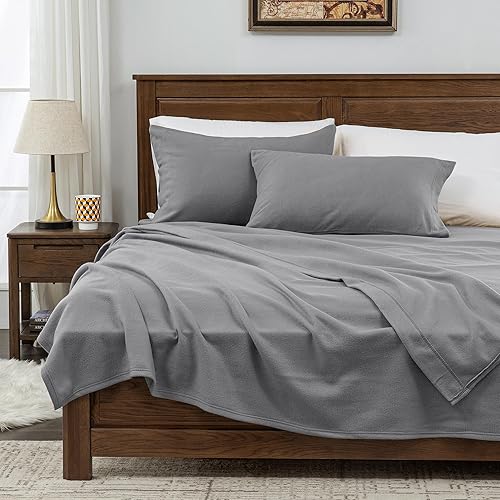 Miniatura 7 de Softan - Juego de sábanas de forro polar de microfibra supersuave, 3 piezas, de cuidado fácil, transpirable con para colchón alto de 15pulgadas de