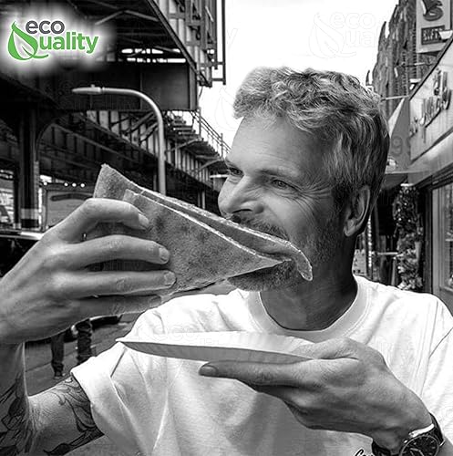 Miniatura 9 de EcoQuality Platos de papel desechables blancos de 6 pulgadas sin revestimiento pequeños platos de papel blancos desechables para uso diario platos