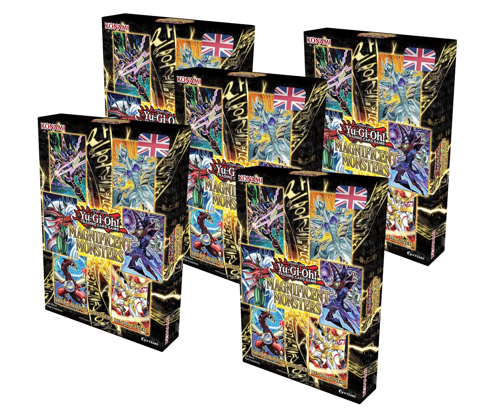 Magnificent Monsters - Yu-Gi-Oh! Booster Box (5er Bundle) - MAMO - Englisch - OVP - 1. Auflage - mit RC-Fieldcenter