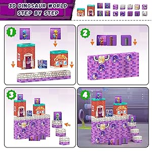 48PCS Magnetic Blocks, Stocking Stuffers for Kids,Ideal Gifts for Ages 3 4 5 6 Year Old, Magnetic Cubes Sensory Montessori Toys for 3 4 5 6 7 8 Year Old Boys & Girls