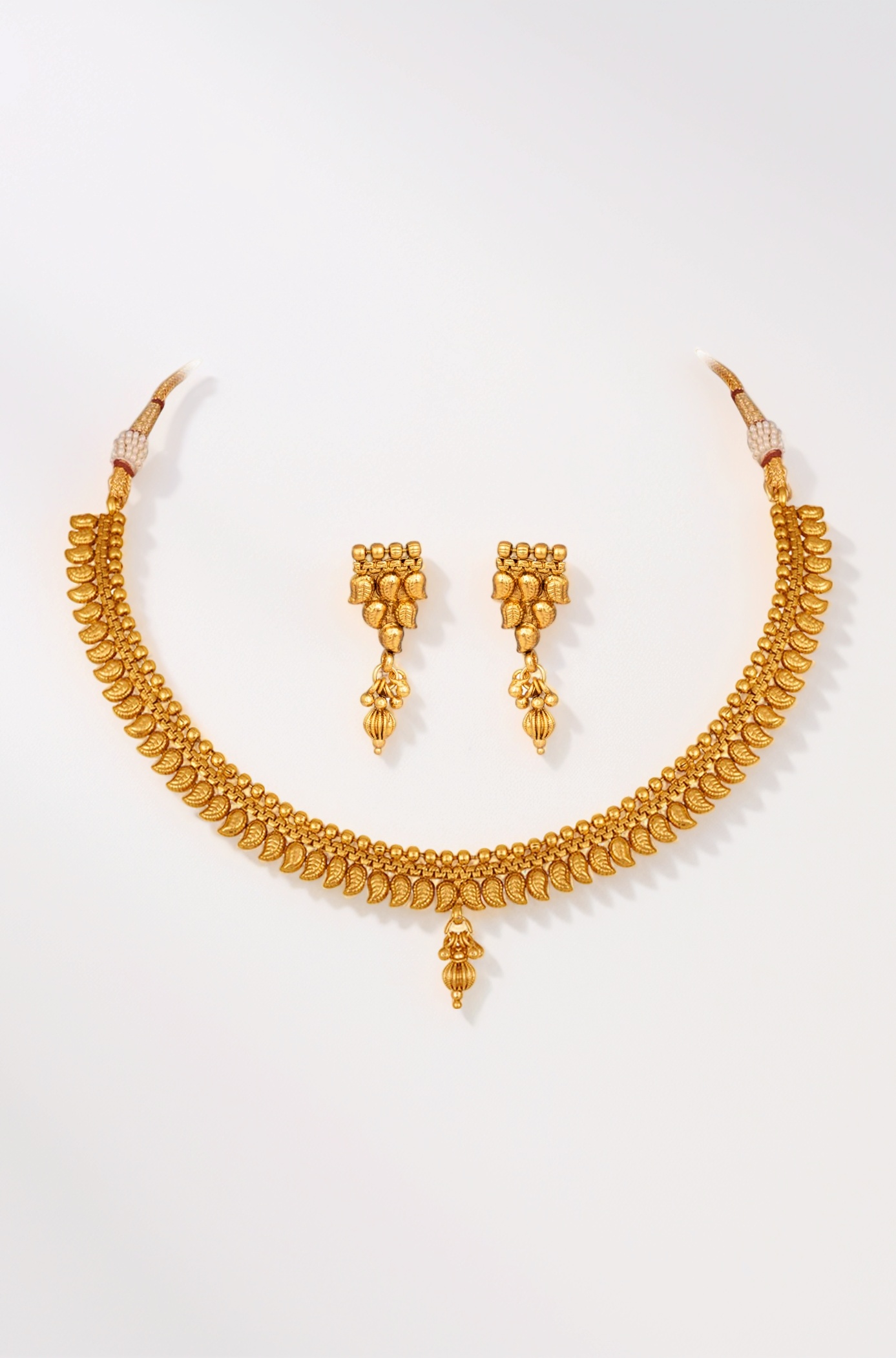 Jewellery for Less Copper Gold Plated Necklace Set for Women & Girls.…