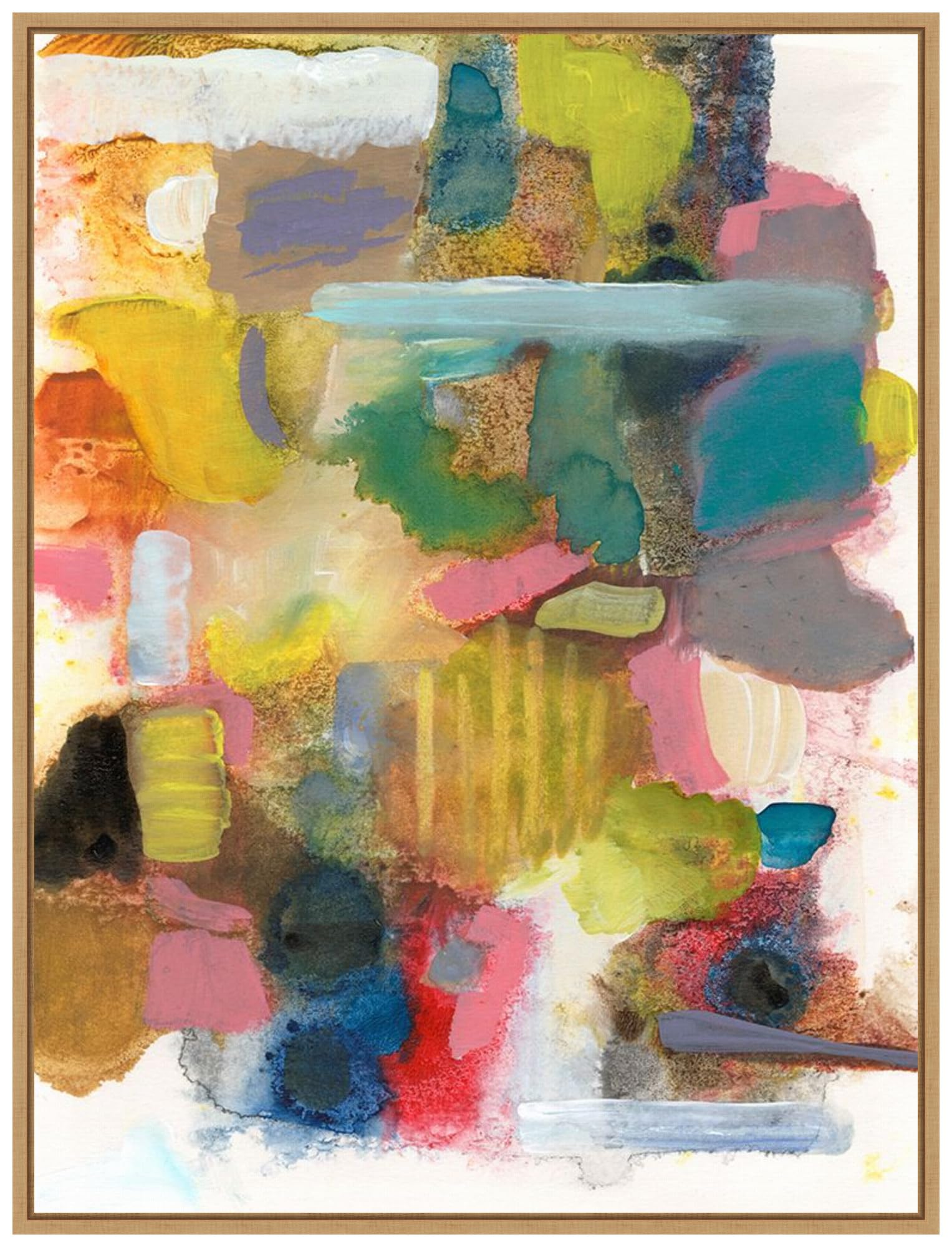 Amanti Art Framed Canvas Wall Art 42x32 Everything at Once II by Jodi Fuchs, Framed Wall Art Canvas, Abstract Artwork, Modern Decor, Oversize Poster