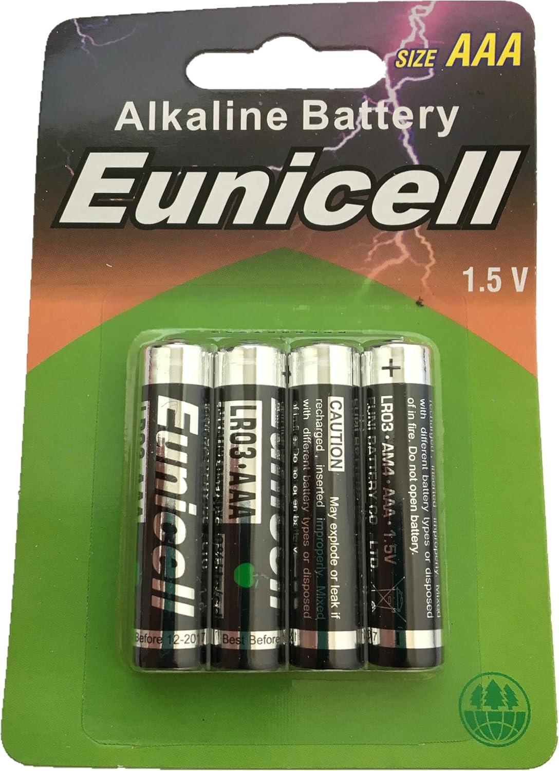 Hillflower 12 Piece AAA LR3 LR03 AM4 MN2400 Bulk 0 Hg 1.5V