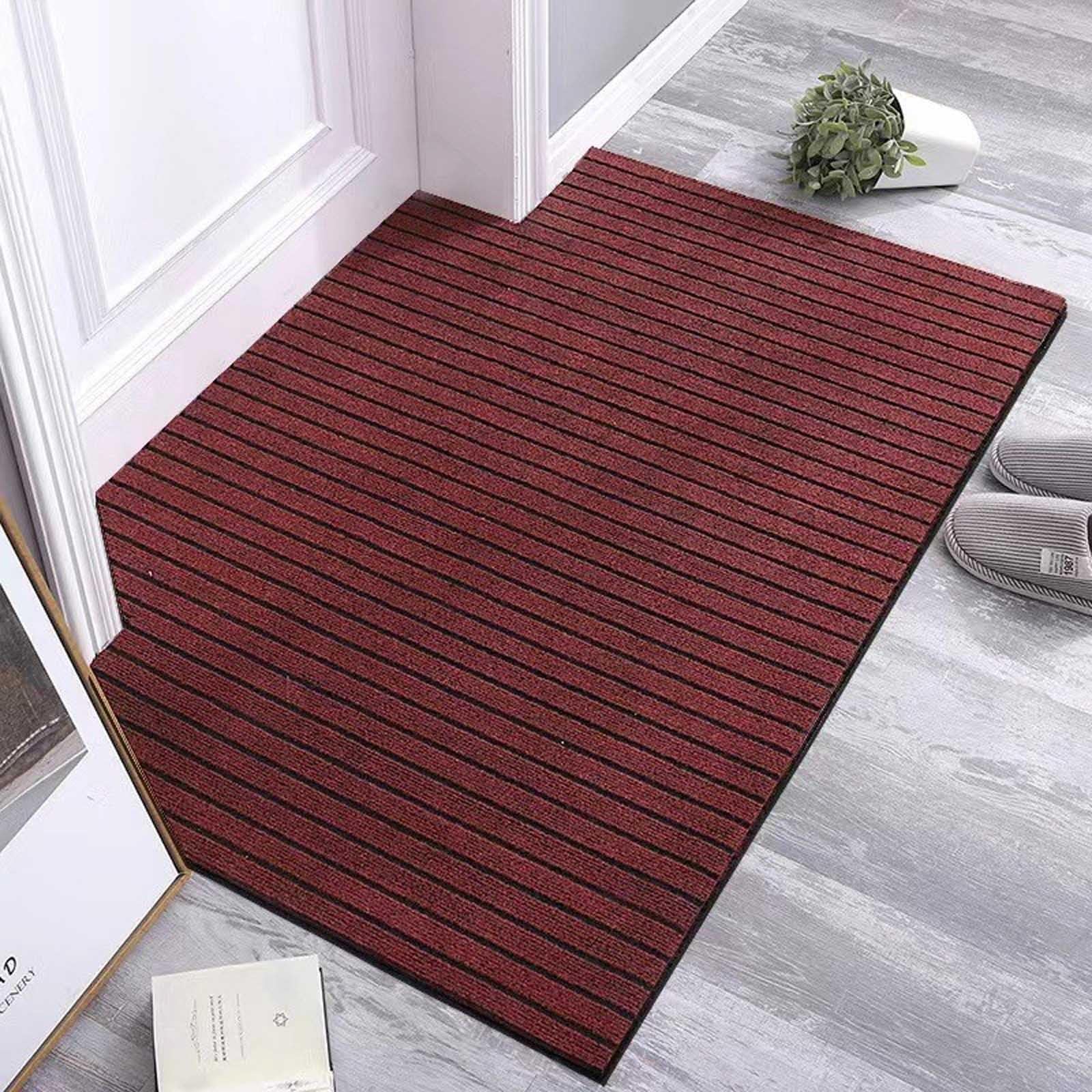 Antidérapant Tapis Découpable,tapis D'extérieur Pour Terrasse Avec Support Caoutchouté, Super Absorbant Tapis De Sol, Résistant Aux Taches, Utilisation Intérieure Et Extérieure(Red,200x300cm)