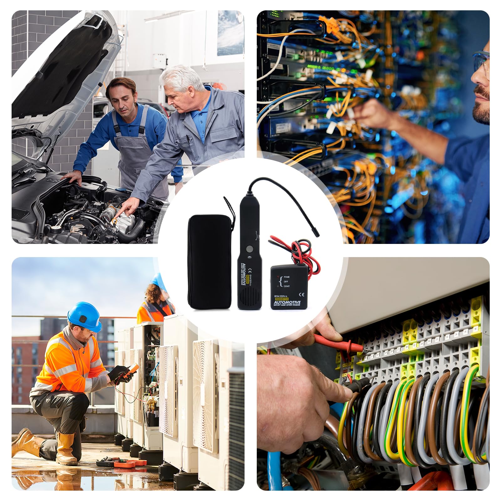 Testeur De Circuit, Testeur De Câble, Traceur De Fils, EM415PRO L'appareil De Contrôle De Câble, Detecteur De Cable Electrique, Détecteur Circuit Automobil, Câble Tracker, Traceur De Câble Portable