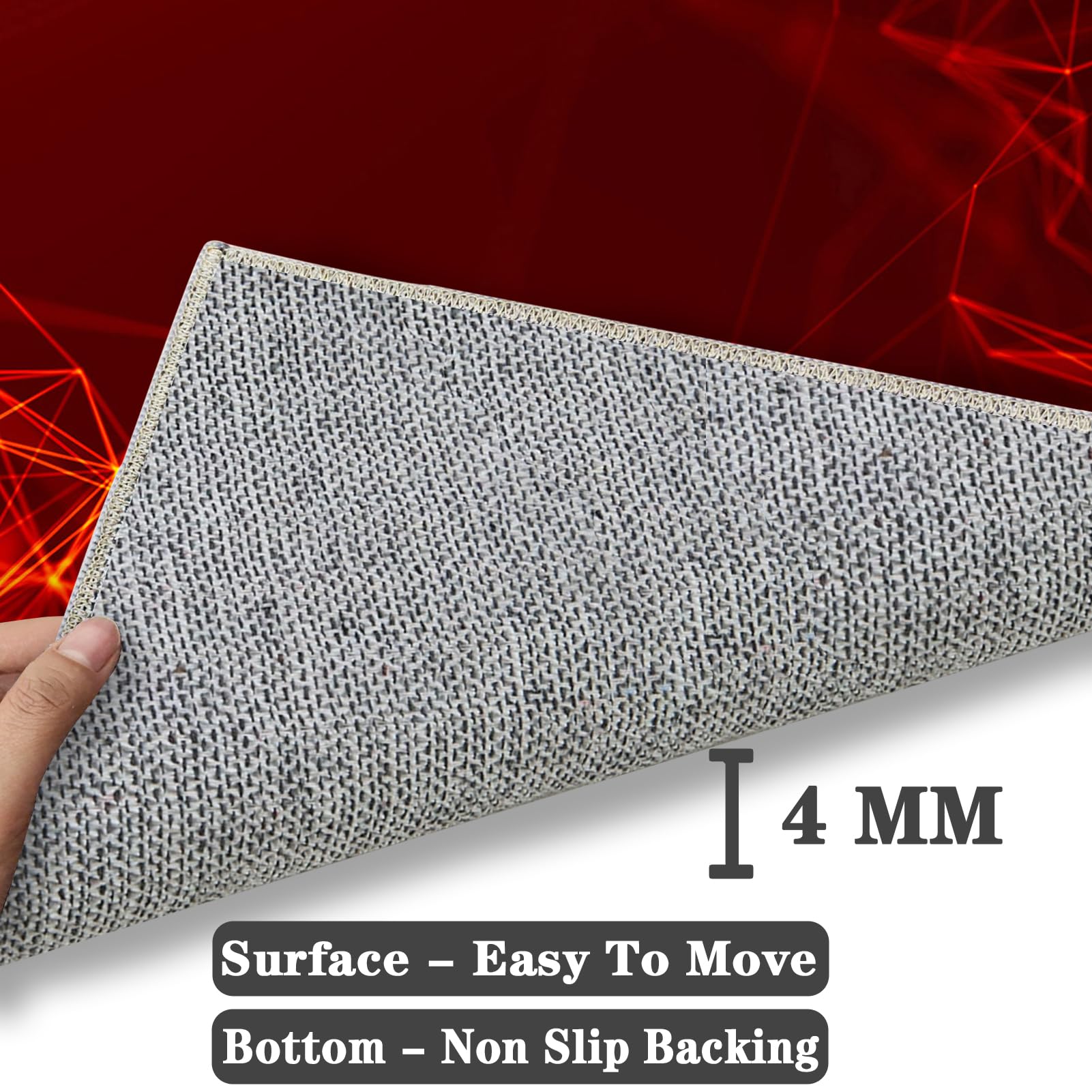 Tappeto Salvapavimento Antiscivolo Tappeto per Sedia Ufficio Tappeto Gaming Pavimento Tappeto per Sedia con Ruote Tappetino per Sedia da Scrivania Tappetino Protettivo per Pavimenti Duri 80 x 120 cm