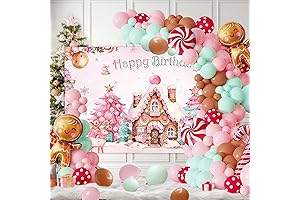 Lofaris Christmas Gingerbread House Party Decorations 140pcs
