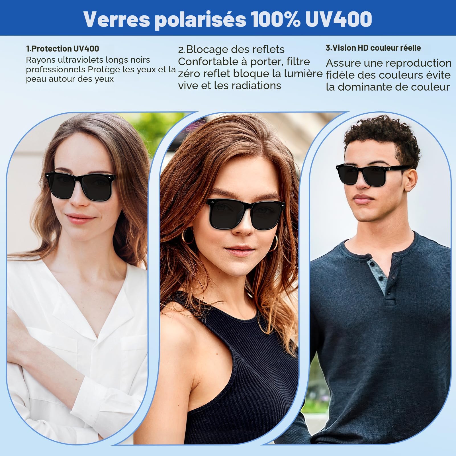 Lunettes intelligentes Bluetooth avec haut-parleur, 115 langues, traduction en temps réel, protection UV, verres polarisés, pour homme et femme, jeux, réunions, voyages